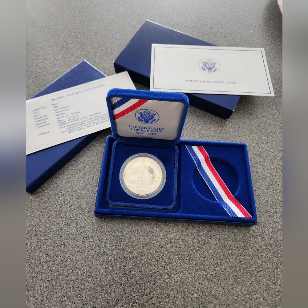 1986 sliver dollar proof